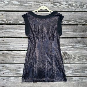 Nanette Lepore Black Sequin Mini Dress